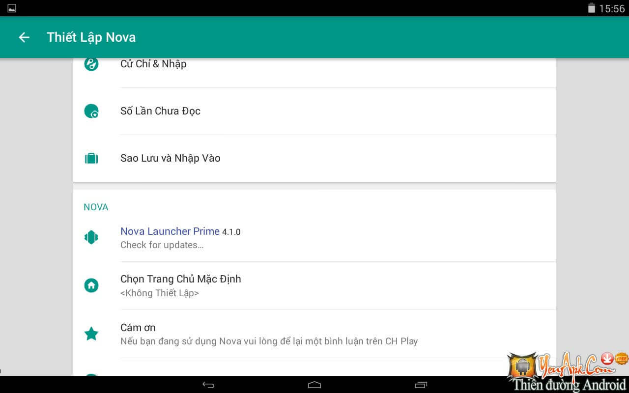 Nova Launcher Prime – Giao diện đẹp và mượt nhất cho Android miễn phí